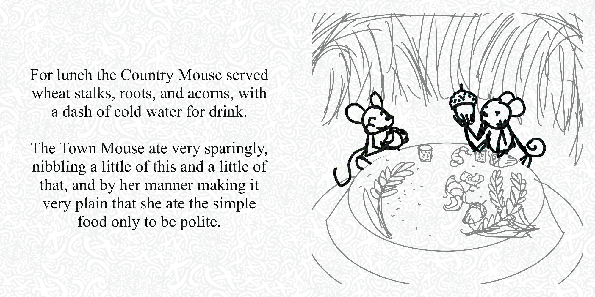 The Town Mouse and the Country Mouse Page 3-4