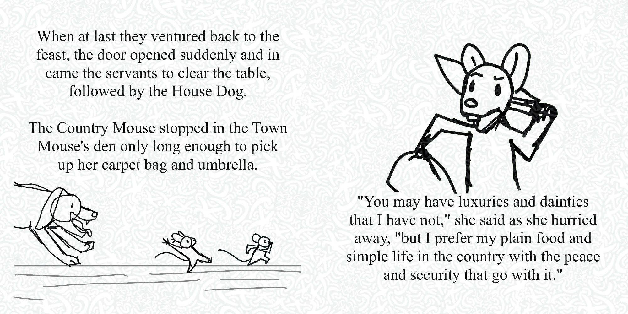 The Town Mouse and the Country Mouse Page 13-14